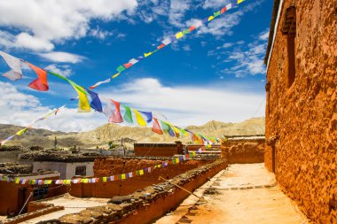 Nepal 'deki Yukarı Mustang' in Lo Manthang 'ındaki Asırlık Eski Jampa Lhakang Manastırı