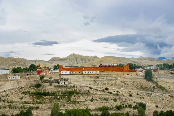 Запретное Королевство Манфанг Монастырем Дворцом Деревней Верхнем Мустанге Непала — стоковое фото