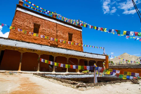 Старий Монастир Джампа Лакханг Мантангу Верхнього Мустангу Непалі — стокове фото