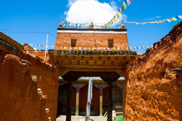 Monasterio Jampa Lhakang Manthang Del Alto Mustang Nepal —  Fotos de Stock