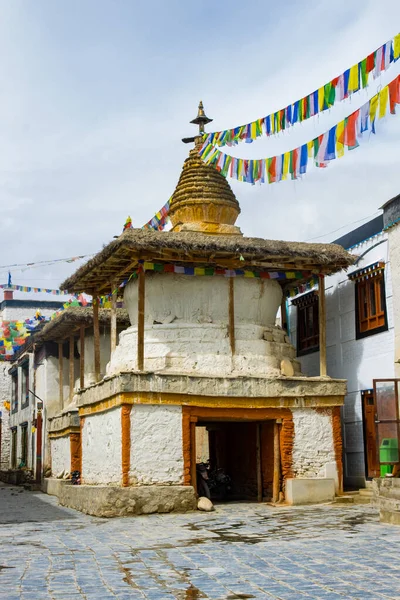 Manthang Nepal Julho 2023 Pequenos Stupas Gompas Torno Reino Manthang — Fotografia de Stock
