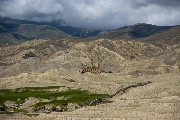 Namgyal Gompa Kloster Der Wüste Von Manthang Obermustang Himalaya Von — Stockfoto