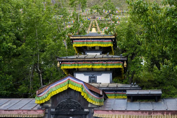尼泊尔上野马Jomsom的Himalayas的Muktinath圣殿 — 图库照片