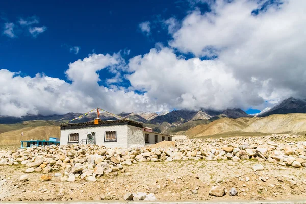 Upper Mustang Nepal Agosto 2023 Una Bella Casa Tibetana Vista — Foto Stock