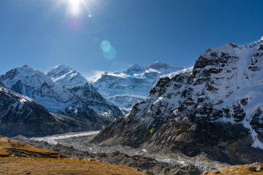 Kanchenjunga Kuzey Kampı nam-ı diğer Nepal 'deki Taplejung Dağları Himalayaları' ndaki Pangpema.