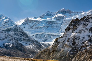 Kanchenjunga Kuzey Kampı nam-ı diğer Nepal 'deki Taplejung Dağları Himalayaları' ndaki Pangpema.