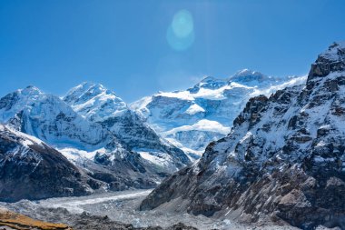 Kanchenjunga Kuzey Kampı nam-ı diğer Nepal 'deki Taplejung Dağları Himalayaları' ndaki Pangpema.