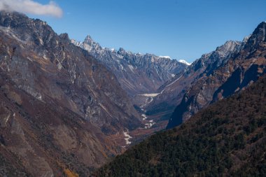 Kara Bulutlu Himalyaan Dağları, Orman, Köy ile Kanchenjunga Koruma Alanına yolculuk