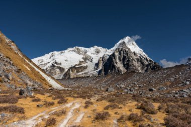 Himalaya Manzarası, Kanchenjunga Ana Kampı 'ndan Nepal' de Güney Tur