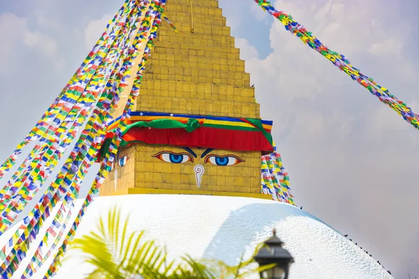 Unesco Világörökség Boudhanath Stupa Más Néven Boudddha Kathmanduban Nepálban — Stock Fotó