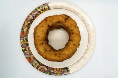 Pirinç unu, buğday ve şekerden yapılmış Nepali Sel Roti. Özel festival ekmeği Dashain Tihar festivali