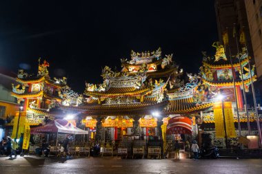Tanrıça Matsu Songshan Ciyou Tapınağı Raohe Night Street Market, Taipei, Tayvan