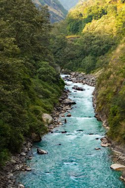Tamor River on route to Kanchenjunga Base Camp Trek, Nepal clipart