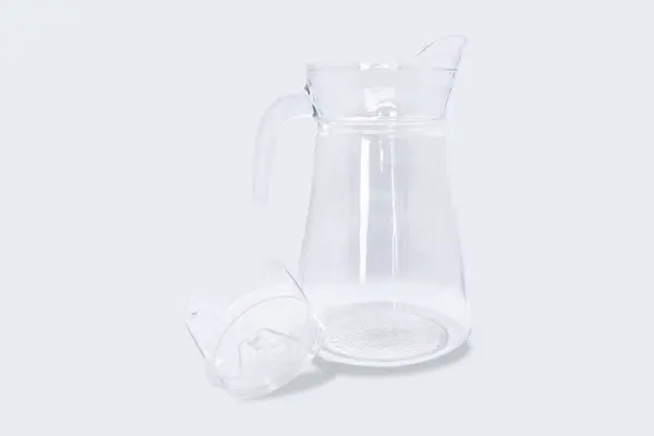 茶またはコーヒー モックアップ3Dのために適した明確なガラス ビーカー ストック画像