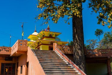 Vishnu Dham Saket Dham Hindu Temple in Kanchanpur, Mahendranagar, Nepal clipart