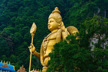 Batu Mağaraları 'ndaki Arulmigu Murugan Hindu Tanrı Heykeli, Kuala Lumpur, Malezya