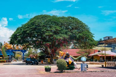 Wat Phothikyan Phutthaktham Tayland Beyaz Buda Heykeli Manastırı Kota Bharu, Malezya