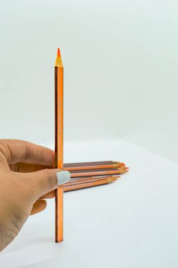 Renkli Kalemler İzole Çocuklar Sanat İçin Renkli Kalemler