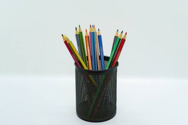 Renkli Kalemler İzole Çocuklar Sanat İçin Renkli Kalemler