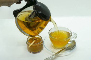 Bal Çayı Limonlu Fiş, Ginger Sıcak Limonlu, Ballı ve Yeşil Çay Soğuk Bal Çayı, Çay Kabı