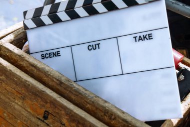behind the scene, Film Slate on set clipart
