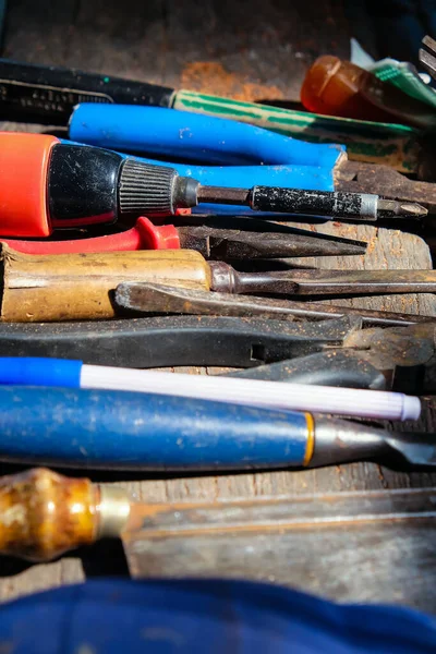 Εργαλεία Χειρός Του Καλλιτέχνη Για Handcraft — Φωτογραφία Αρχείου