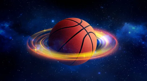 Концепція Баскетбольної Гри Візуалізація — стокове фото