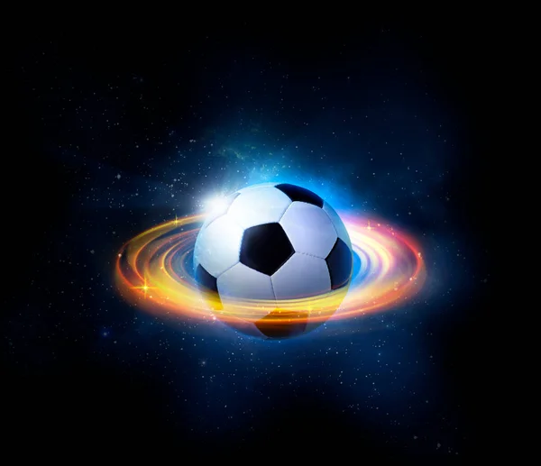Μπάλα Ποδοσφαίρου Έννοια Μπάλα Παιχνίδι — Φωτογραφία Αρχείου