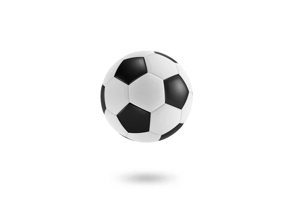 Futbol Topu Beyaz Arka Planda Izole Edilmiş Hazırlayıcı — Stok fotoğraf