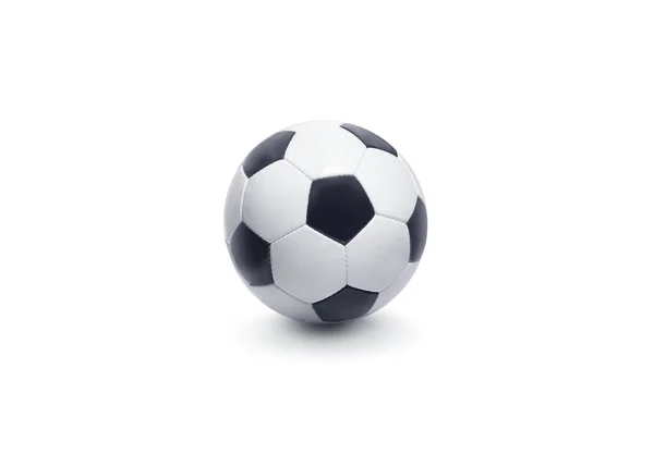 Bola Futebol Fundo Branco — Fotografia de Stock