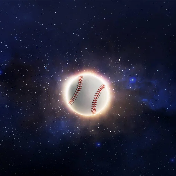 Beisebol Uma Vista Planeta Partir Espaço — Fotografia de Stock