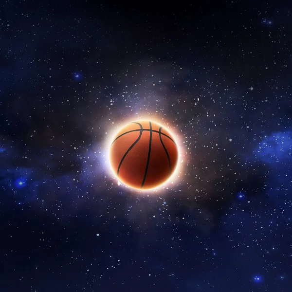 Баскетбол Планете Вид Космоса — стоковое фото