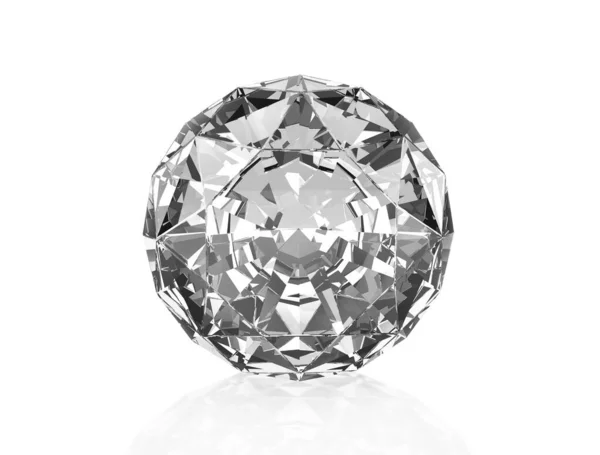 高品質と白い背景の上のダイヤモンド — ストック写真