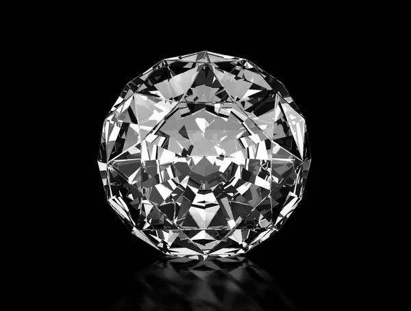 Diamants Sur Fond Noir Haute Qualité — Photo