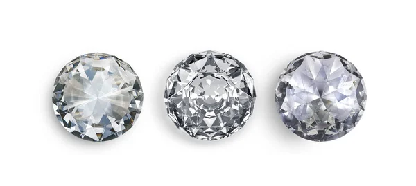 ホワイトを基調とした見事なダイヤモンド — ストック写真