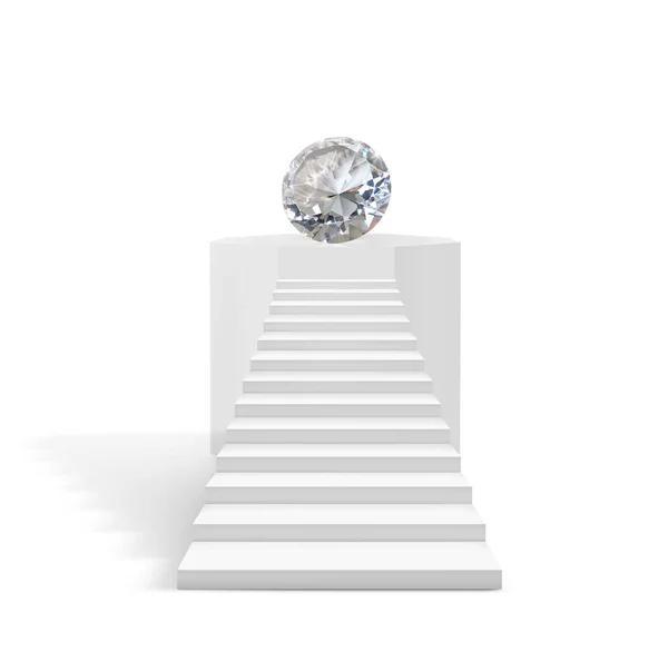 Selection Brilliant Gems Octagonal Pedestal Ideas Best Diamond Jewellery Designs — Stock Photo, Image