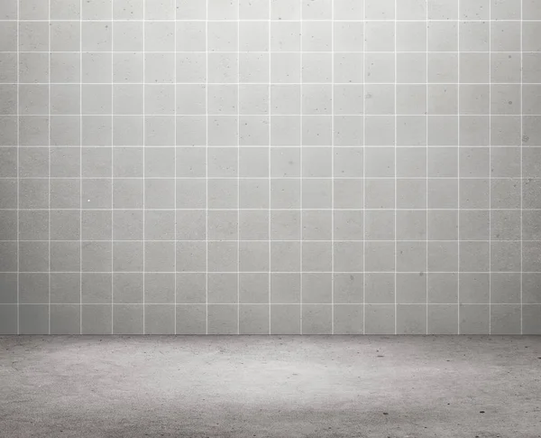 stock image Empty room of cement floor with gray ceramic background