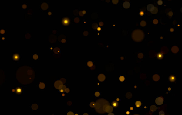 Золотой абстрактный боке