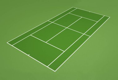 Tasarım için tenis kortu ve spor sahası