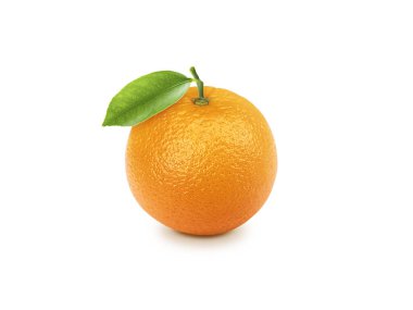 Olgun turuncu beyaz arka planda izole