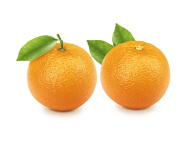 Olgun turuncu beyaz arka planda izole