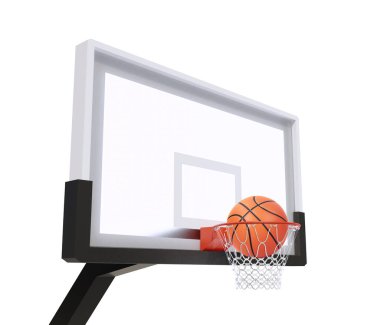 Oyuncular basketbol topunu ağlara fırlatıyor.