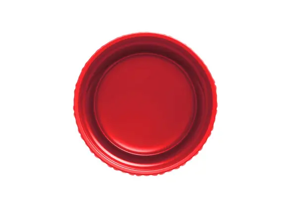 Bouchons Bouteille Plastique Rouge Isolés Sur Fond Blanc Images De Stock Libres De Droits