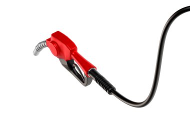 gasoline injector gasoline pump on white background