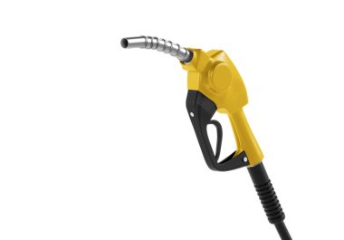 gasoline injector gasoline pump on white background