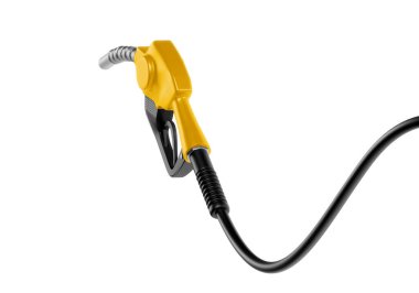 gasoline injector gasoline pump on white background
