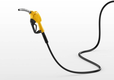 gasoline injector gasoline pump on white background