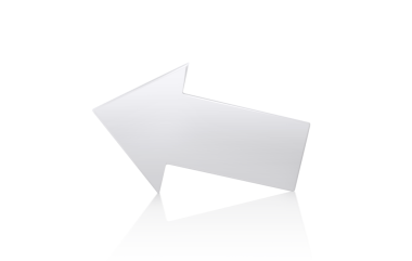 Beyaz ok 3D görüntüsü. şeffaf arkaplan