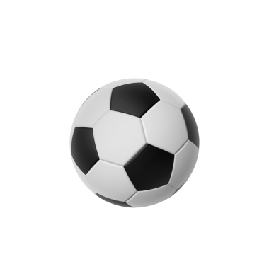 Futbol topu. şeffaf arkaplan