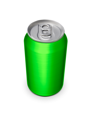 Alüminyum kutular. şeffaf arkaplan